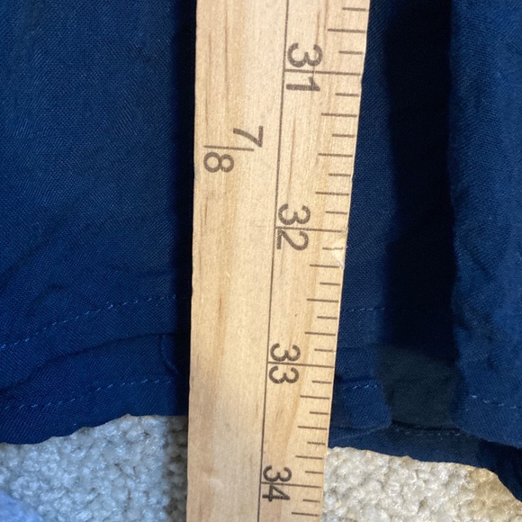 EUC Others Follow Dress Navy Lace Sleeve Mini Flowy Ruffle Hem Junior Medium - Picture 6 of 6